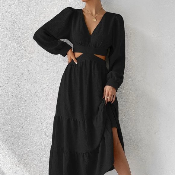 . Dresses & Skirts - Black Preppy Womens Dress